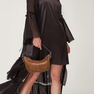 Vintage Coach Mini Soho Hobo Brown Leather Bag